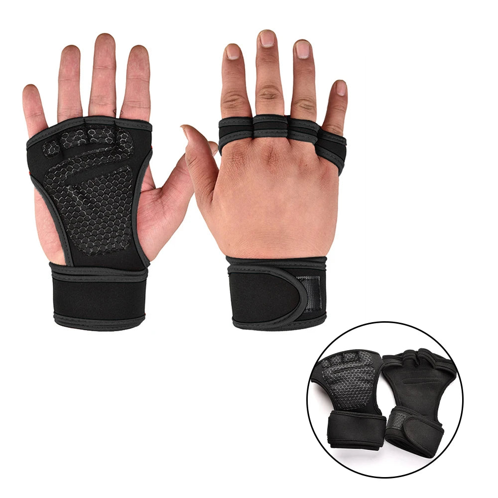 Xullify Training Sport Gloves for Men Women Workout Gloves Fitness Body Building Weightlifting Gym Hand Wrist Palm Protector Gloves