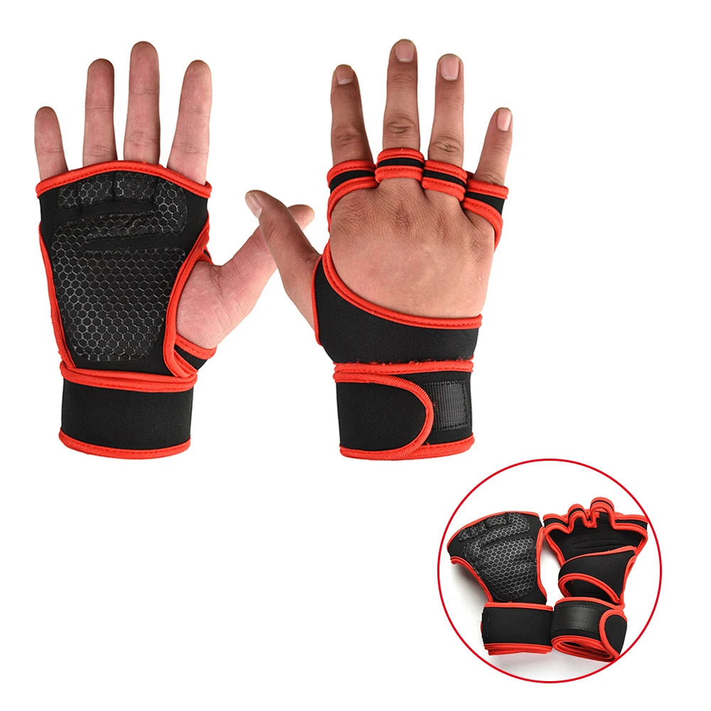 Xullify Training Sport Gloves for Men Women Workout Gloves Fitness Body Building Weightlifting Gym Hand Wrist Palm Protector Gloves