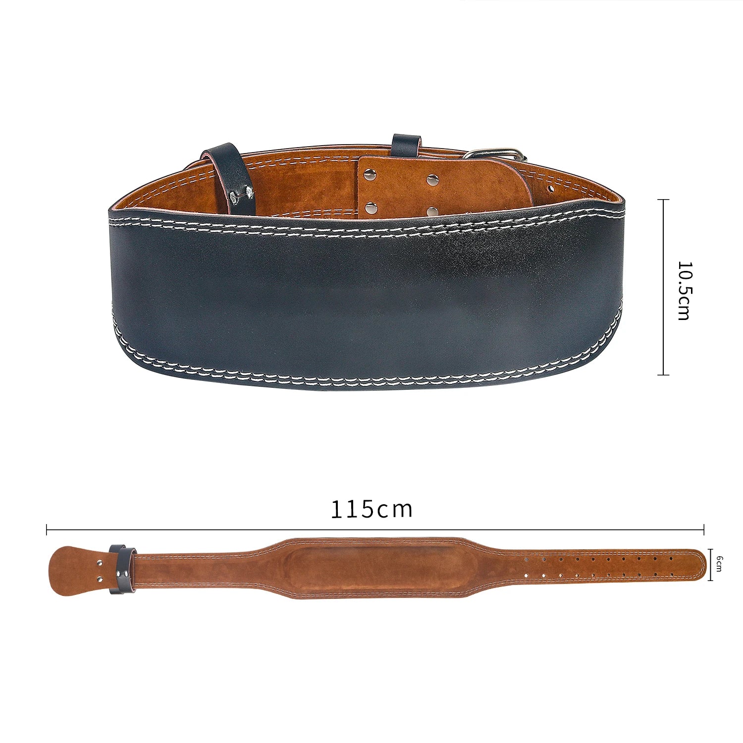 Xullify Weight Lifting Belts 10.5cm Width For Men Women, Gym Fitness Squats Belt Back Support For Powerlifting, Cross Training, Workout