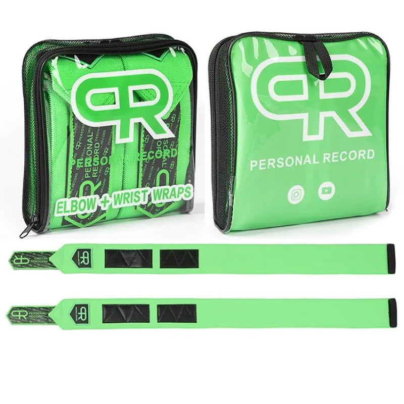 2Pc Strength Elbow Wraps for Weight Lifting 90cm Elastic Elbow Support & Compression for Powerlifting Cross Workout Elbow Straps