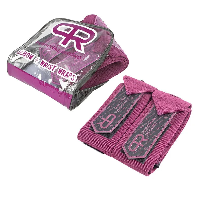 2Pc Strength Elbow Wraps for Weight Lifting 90cm Elastic Elbow Support & Compression for Powerlifting Cross Workout Elbow Straps