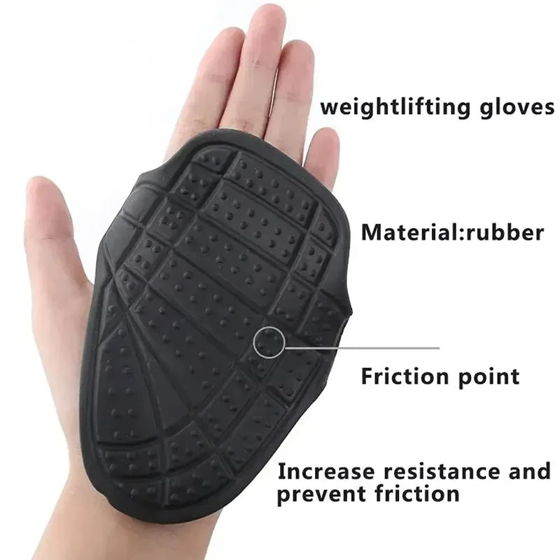Xullify 1 Pair Lifting Grips Gym Workout Gloves Non-Slip Hand Grips Protector Weightlifting Palm Guard Fitness Gloves For Men Women